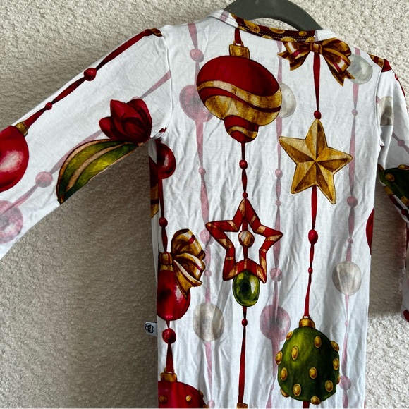 Little Bum‎ Bums Baby Bamboo Christmas One Piece Zip Pajamas Size 9-12 Months - Picture 7 of 11